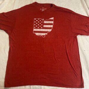 State Of Mine Unisex XXXL Short Sleeve Red T-Shirt